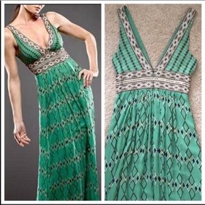 BCBGMaxAzria 100% Silk Sequin Detail Maxi 2